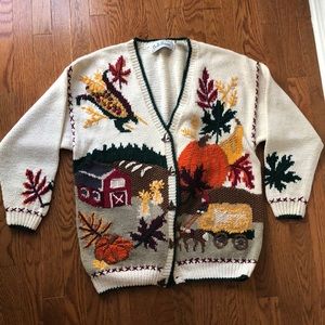 Seasonal cardigan sweater